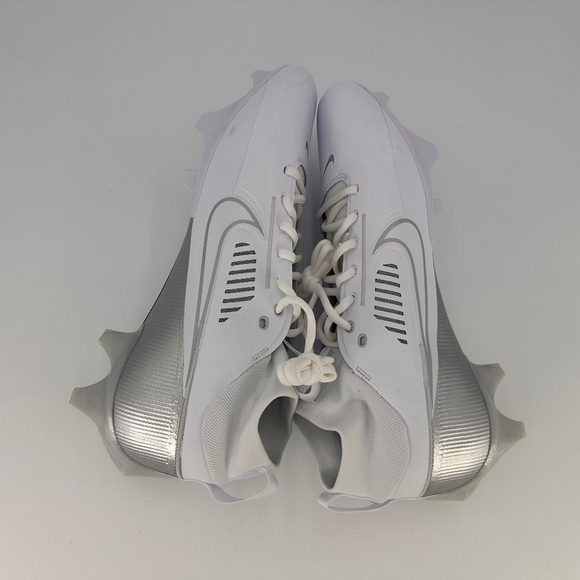 Nike Vapor Edge Pro 360 2 White Silver Mens Football Cleats DA5456-102 Sz 11,12